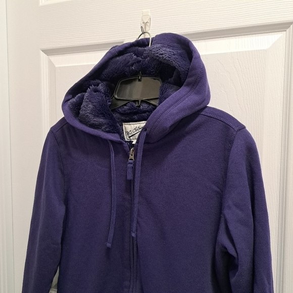 BC Clothing Company Lined Hoodie Women's Small Purple Lined Jacket - Picture 13 of 14